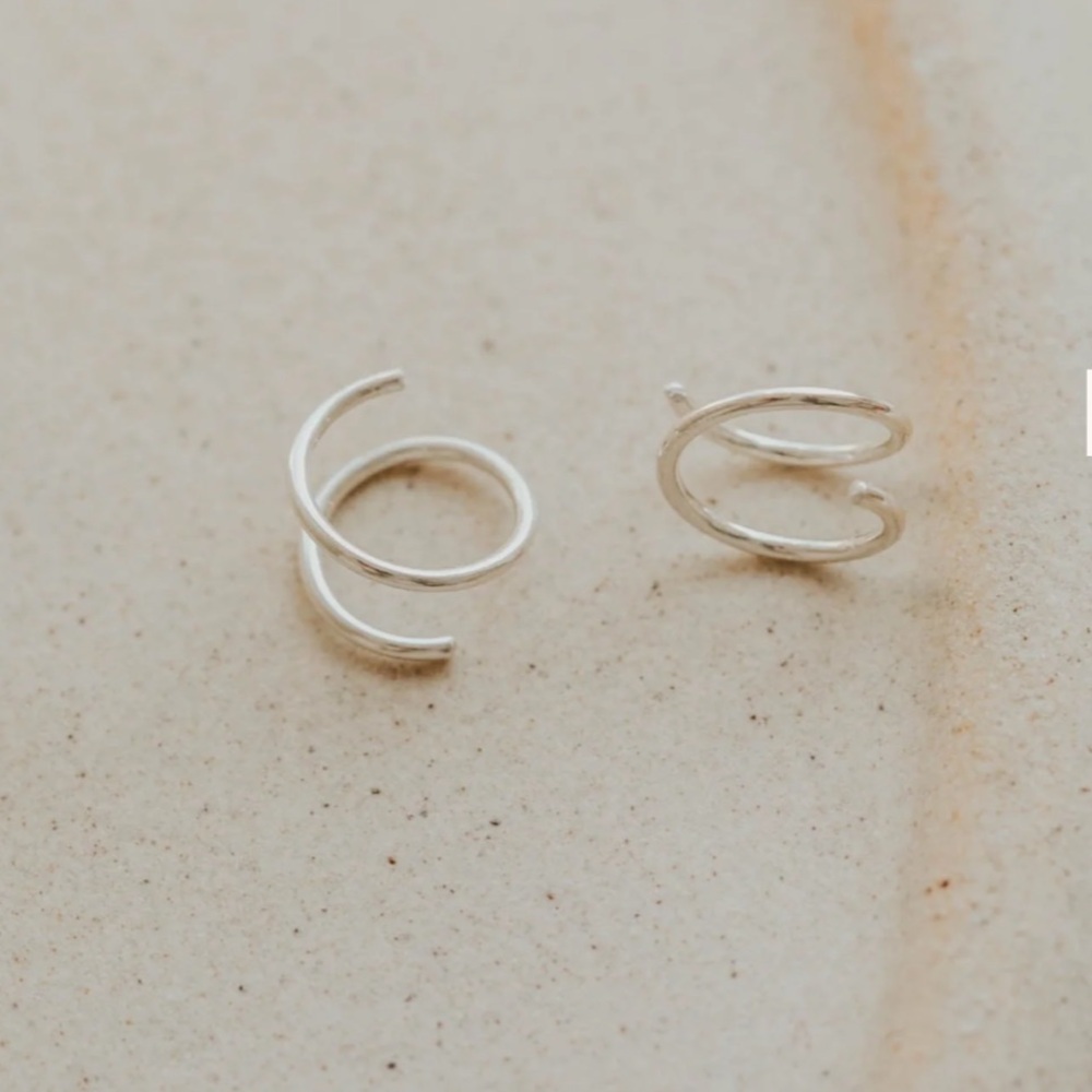 Tiny twist pair of earrings
